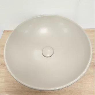 Klikk - klakk leeresztő - MATT BÉZS - túlfolyós mosdókagylóhoz - 5/4" - Ø 73 mm - WaterMarkt.hu
