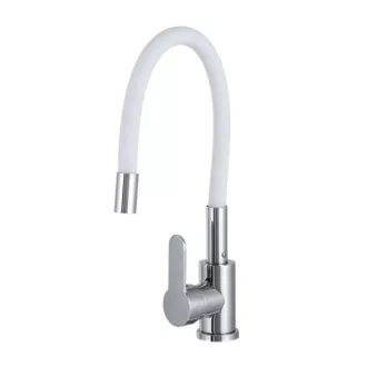 Gamma Flex 2000 Mosogató Álló Design Csaptelep - Rugalmas, Fehér/Króm - WaterMarkt.hu