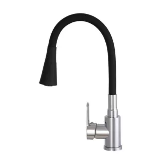 Gamma Flex 3000 Mosogató Álló Csaptelep - Rugalmas, Fekete/Króm - WaterMarkt.hu