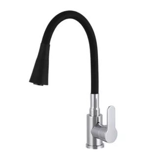 Gamma Flex 3000 Mosogató Álló Csaptelep - Rugalmas, Fekete/Króm - WaterMarkt.hu