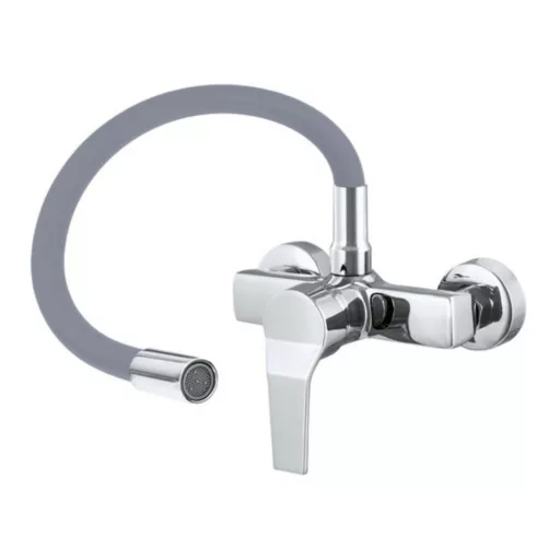 Gamma Flex Fali Mosogató Csaptelep -  Rugalmas, Szürke/Króm - WaterMarkt.hu