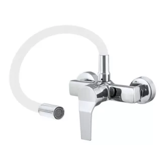 Gamma Flex Fali Mosogató Csaptelep -  Rugalmas, Fehér/Króm - WaterMarkt.hu