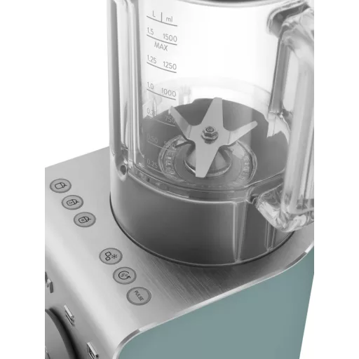 SMEG NAGY TELJESÍTMÉNYŰ TURMIXGÉP, Collezione design, vákuumszivattyú alaptartozék, matt smaragdzöld - WaterMarkt.hu