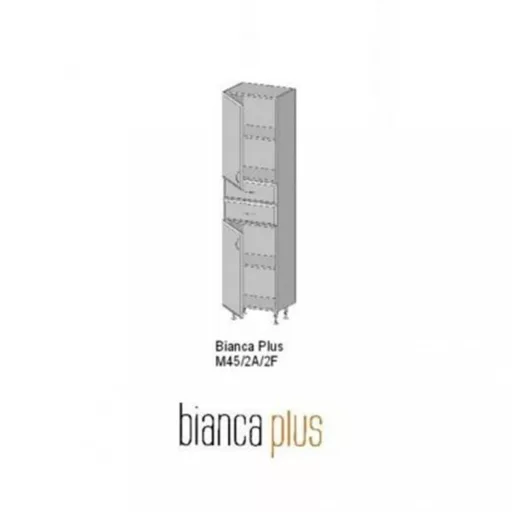 Bianca Plus 45 magas szekrény 2 ajtóval, 2 fiókkal, sonoma tölgy színben, jobbos - WaterMarkt.hu