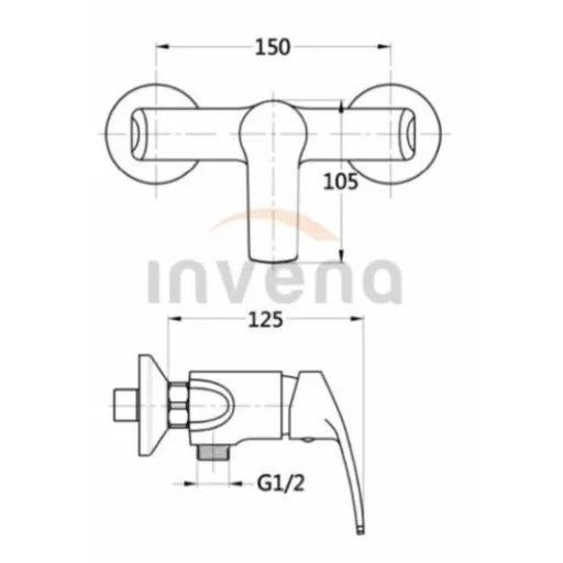 Invena MALTA zuhany csaptelep - WaterMarkt.hu