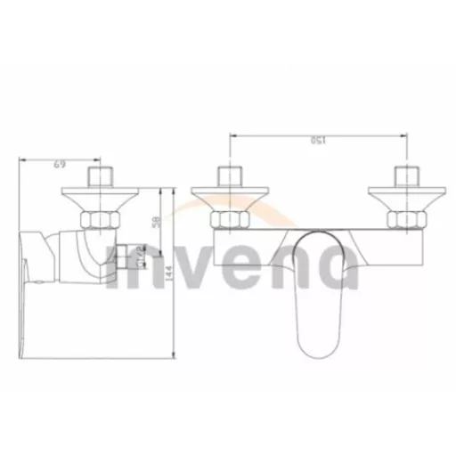 Invena ELSA zuhany csaptelep - WaterMarkt.hu