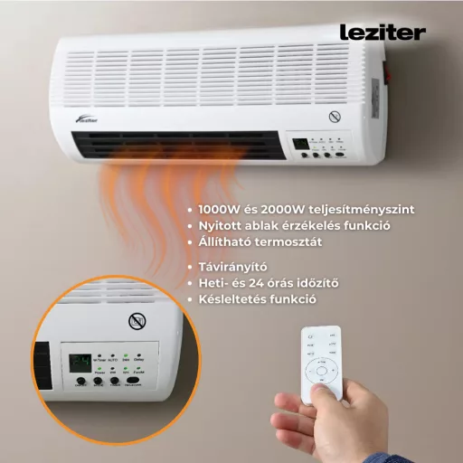 Thira elektromos fali fűtőtest 1000W/2000W - WaterMarkt.hu