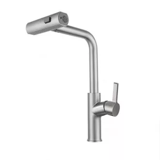 Gamma Rotary Mosogató Csaptelep - Kihúzható, 3 Funkciós Zuhanyfejjel, Króm - WaterMarkt.hu
