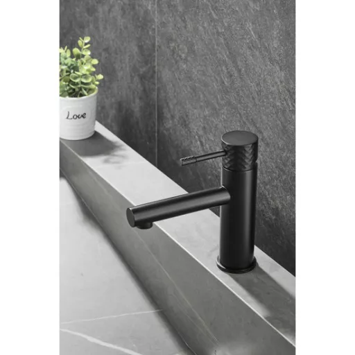 Gamma Roy Pro Fürdőszobai Kézmosó Csaptelep - Matt fekete - WaterMarkt.hu