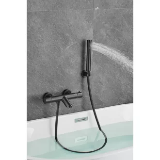 Gamma Roy Pro Fürdőszobai Kádtöltő Csaptelep - Matt fekete - WaterMarkt.hu