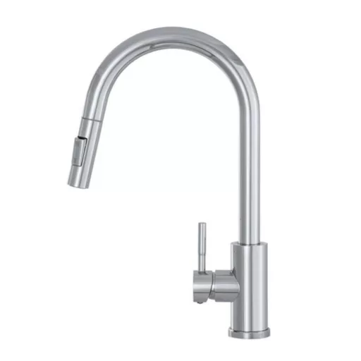 Gamma Taru II. Mosogató Csaptelep - Kihúzható, Zuhanyfejes, Króm - WaterMarkt.hu