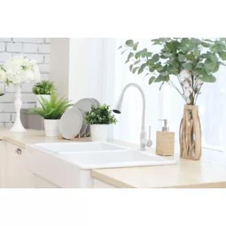 Invena HULA PLUS flexibilis színes csaptelep - fekete - WaterMarkt.hu