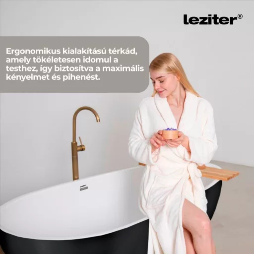 Noa szabadon álló fürdőkád fekete - WaterMarkt.hu