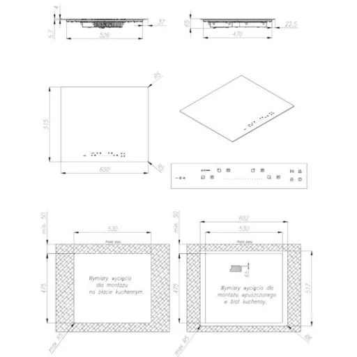 Ciarko Desing Culina Advanced indukciós főzőlap, 60 cm, HTH funkció - WaterMarkt.hu