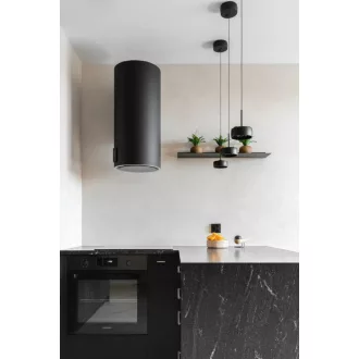 Ciarko Design Tubus fekete fali páraelszívó - WaterMarkt.hu