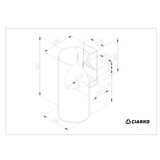 Ciarko Design Tubus Inox fali páraelszívó - WaterMarkt.hu