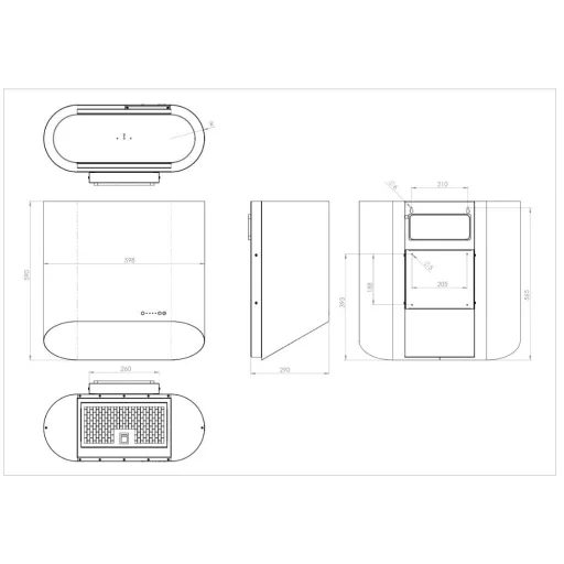 Ciarko Design SIMPLE 60 cm ezüst fali páraelszívó - WaterMarkt.hu