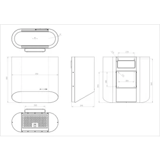 Ciarko Design MONO 60 cm ecrü (bézs) fali páraelszívó - WaterMarkt.hu