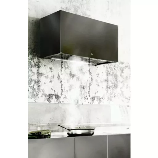 Ciarko Design MINIMAL 4 60 cm fekete fali páraelszívó - WaterMarkt.hu