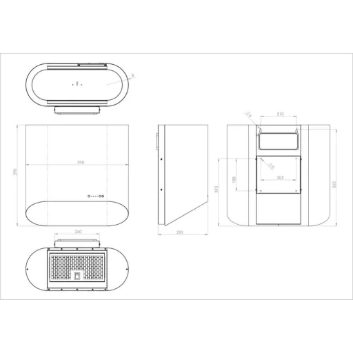 Ciarko Design MONO 80 cm Gold fali páraelszívó - WaterMarkt.hu