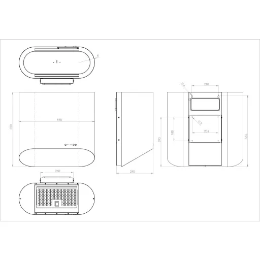 Ciarko Design MONO 80 cm Gold fali páraelszívó - WaterMarkt.hu