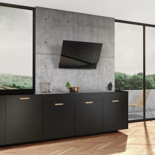 Ciarko Design TRIO fekete fali páraelszívó - WaterMarkt.hu
