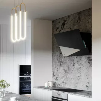 Ciarko Design TRIO Inox / fekete fali páraelszívó - WaterMarkt.hu