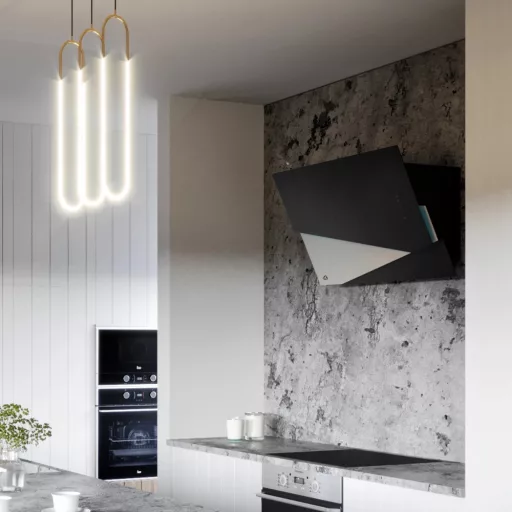 Ciarko Design TRIO Inox / fekete fali páraelszívó - WaterMarkt.hu