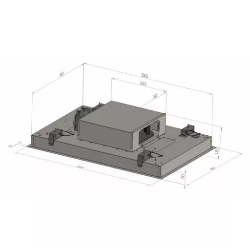 Ciarko Design Su Light fekete mennyezeti páraelszívó - WaterMarkt.hu
