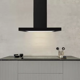 Ciarko Design T-Light 90 cm fekete fali páraelszívó - WaterMarkt.hu