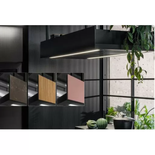 Ciarko Design MINIMAL 1 120 cm fekete sziget páraelszívó (oldalsó panel nélkül) - WaterMarkt.hu