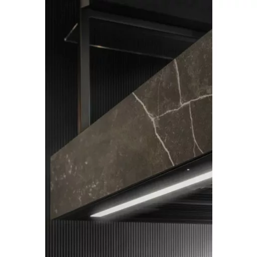 Ciarko Design MINIMAL 1 120 cm fekete sziget páraelszívó (oldalsó panel nélkül) - WaterMarkt.hu