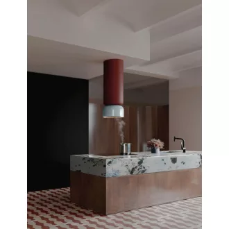 Ciarko Design ICON W burgundy / fényes kék sziget páraelszívó - WaterMarkt.hu