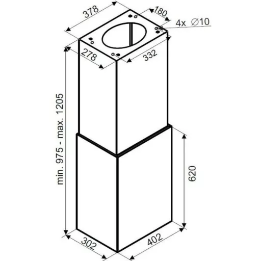 Ciarko Design Cube W fekete sziget páraelszívó - WaterMarkt.hu