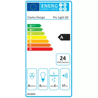 Ciarko Design Piu Light 60 fekete sziget páraelszívó - WaterMarkt.hu