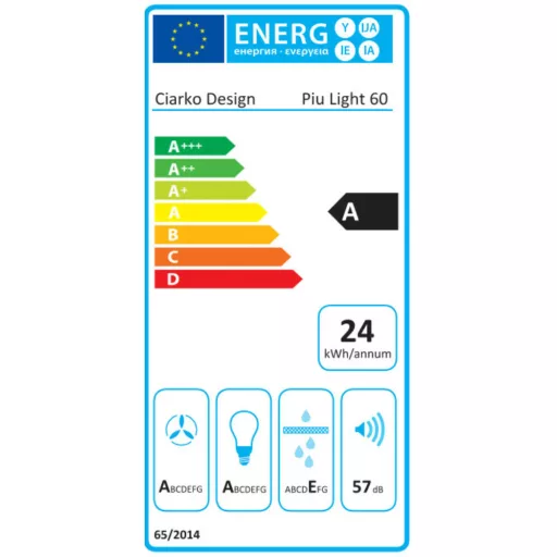 Ciarko Design Piu Light 60 ekrü (bézs) sziget páraelszívó - WaterMarkt.hu