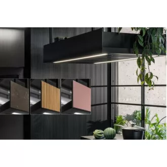 Ciarko Design MINIMAL 1 90 cm fekete sziget páraelszívó (oldalsó panel nélkül) - WaterMarkt.hu