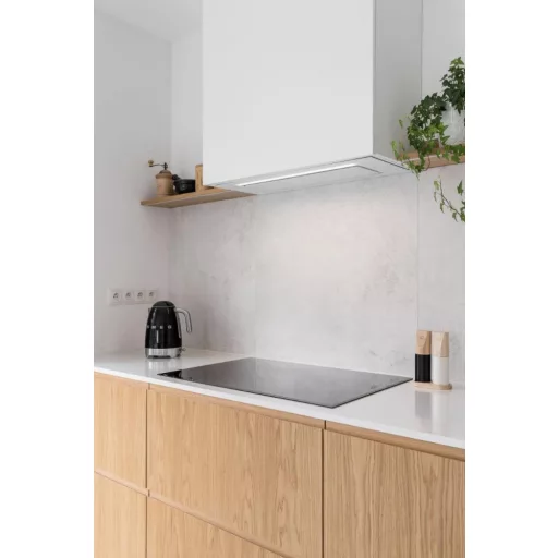 Ciarko Design AURA 74 cm fehér üveg beépíthető páraelszívó - WaterMarkt.hu