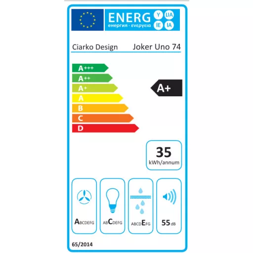 Ciarko Design JOKER UNO 74 Fehér beépítheető páraelszívó - WaterMarkt.hu