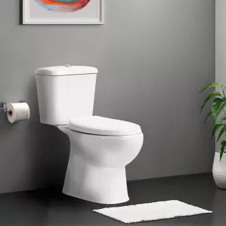 Cleano monoblokkos WC alsó kifolyással ülőkével - WaterMarkt.hu