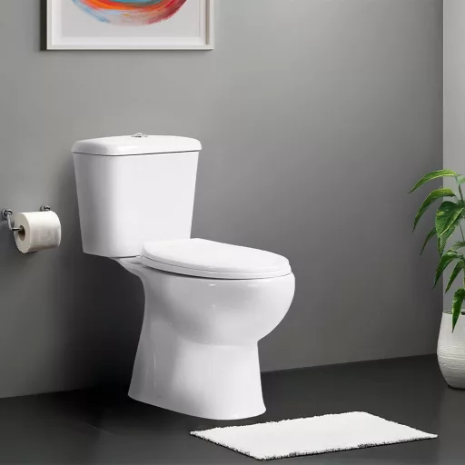 Cleano monoblokkos WC alsó kifolyással ülőkével - WaterMarkt.hu