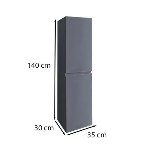 Cube függesztett oldal szekrény szürke - WaterMarkt.hu