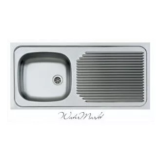 ALVEUS COMPACT-50 Teletetős egymedence csepptálcás  rozsdamentes mosogató - WaterMarkt.hu