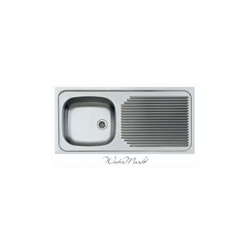 ALVEUS COMPACT-50 Teletetős egymedence csepptálcás  rozsdamentes mosogató - WaterMarkt.hu