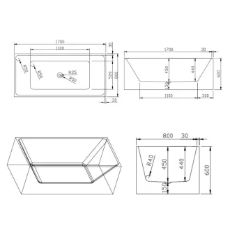 Nara szabadon álló fürdőkád - WaterMarkt.hu