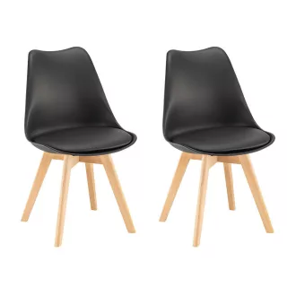 Silla étkezőszék 2 db fekete színben - WaterMarkt.hu