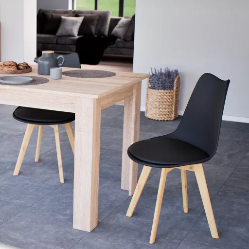 Silla étkezőszék 2 db fekete színben - WaterMarkt.hu