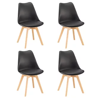 Silla étkezőszék 4 db fekete színben - WaterMarkt.hu