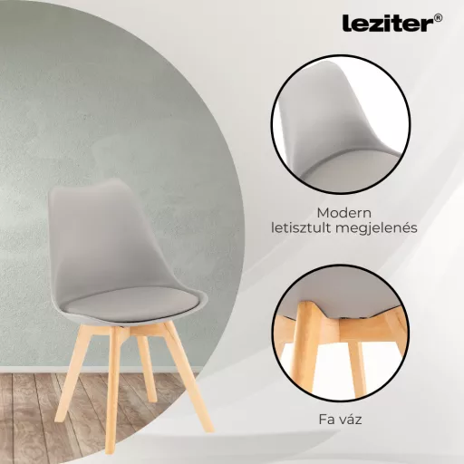 Silla étkezőszék 6 db szürke színben