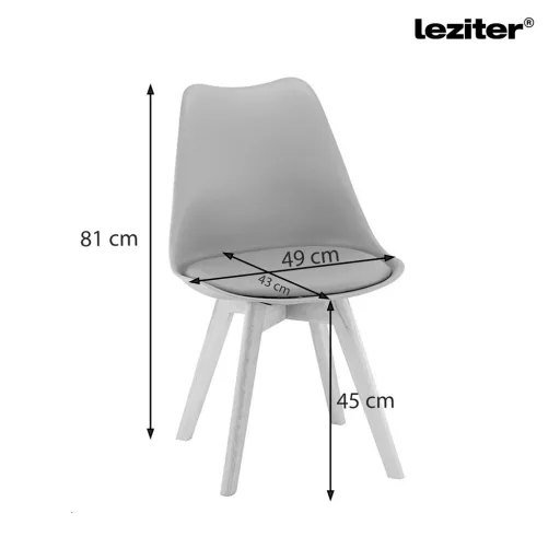 Silla étkezőszék 2 db fehér színben - WaterMarkt.hu